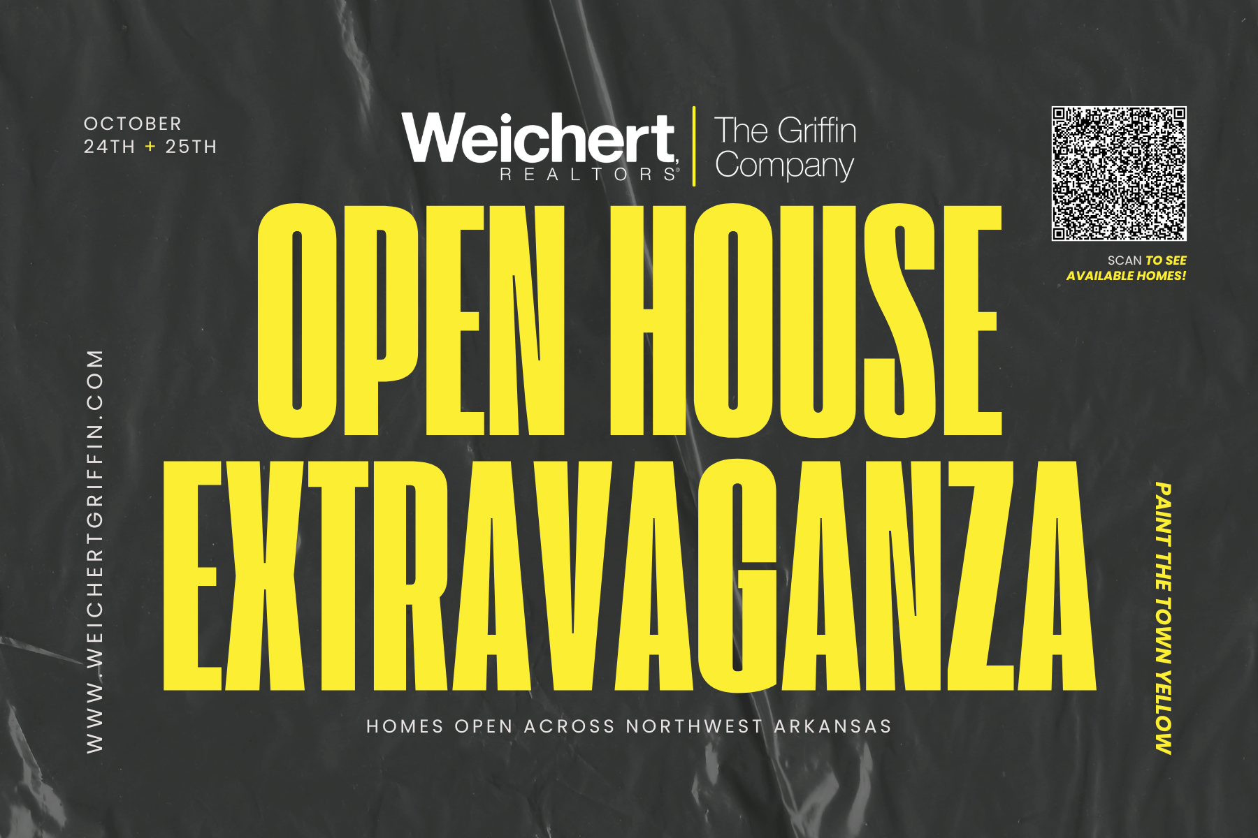 Open House Extravaganza — October 24th + 25th, homes open across Northwest Arkansas postcard